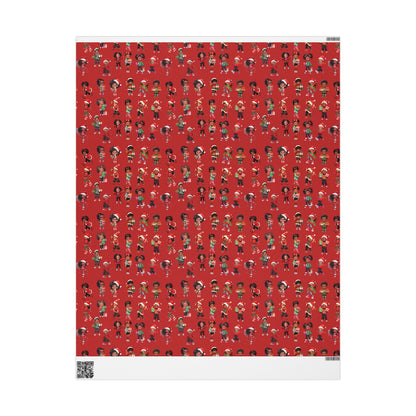 Afrocentric Holiday Paper, Cultural Christmas Wrapping Paper, Diverse Wrapping Paper, African American Christmas Wrapping Paper, Cultural Gift Wrap, Afrocentric Wrap, Children Christmas Wrapping Paper, Ethnic Gift Wrap
