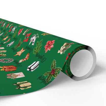 Christmas Wrapping Paper, Xmas Wrap, Festive Holiday Gift Wrap, Personalized Decorative Paper, Fun Gift Wrap, Custom Xmas Wrapping