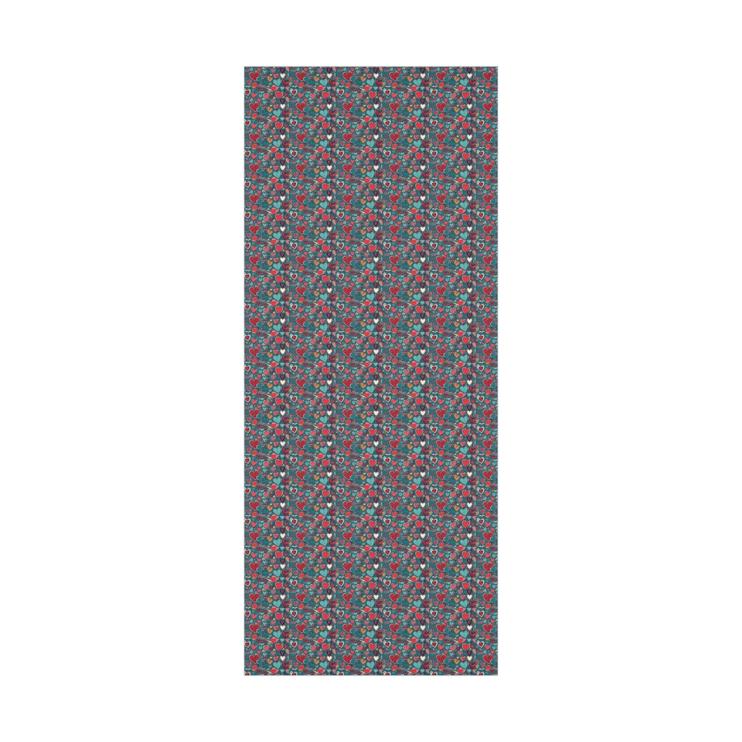 Watercolor Heart Wrapping Paper, Whimsical Love Paper Wrap,