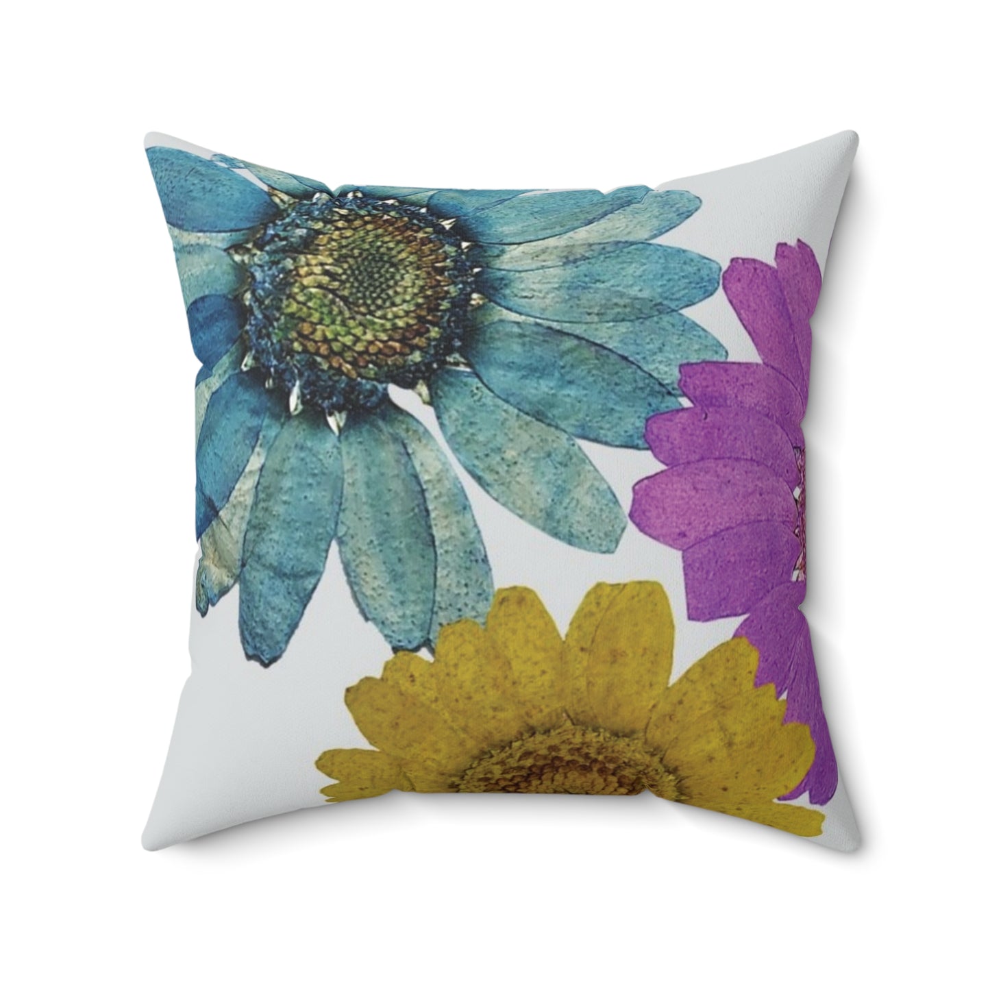 Sunflower Faux Suede Pillow, Suede Sunflower Throw Pillow, Suede Sunflower Pillow, Aesthetic Faux Suede Pillow, Square Faux Suede Flower Pillow, Faux Suede Flower Pillow, Floral Faux Suede Pillow