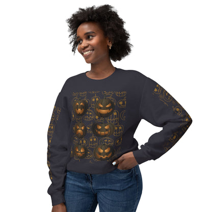 Creepy Pumpkin Face Sweatshirt