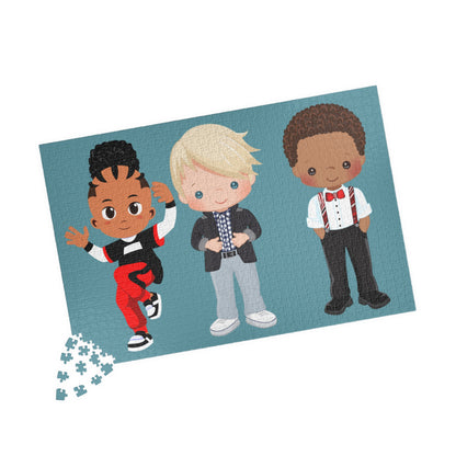 Brothers Jigsaw, African American Boys Puzzle, School Boy Puzzle, Friends Jigsaw, Playful Jigsaw, Jigsaw Puzzle For Boys, Boys Jigsaw Puzzle