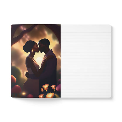 Whimsical Valentine Day Journal, Romantic Stationery Gift , Floral Heart Notebook, Valentine's Keepsake Book, Love Inspired Journal, Love Story Journal, Inside Prints Journal, Romantic Writing Journal, Couples Keepsake Journal