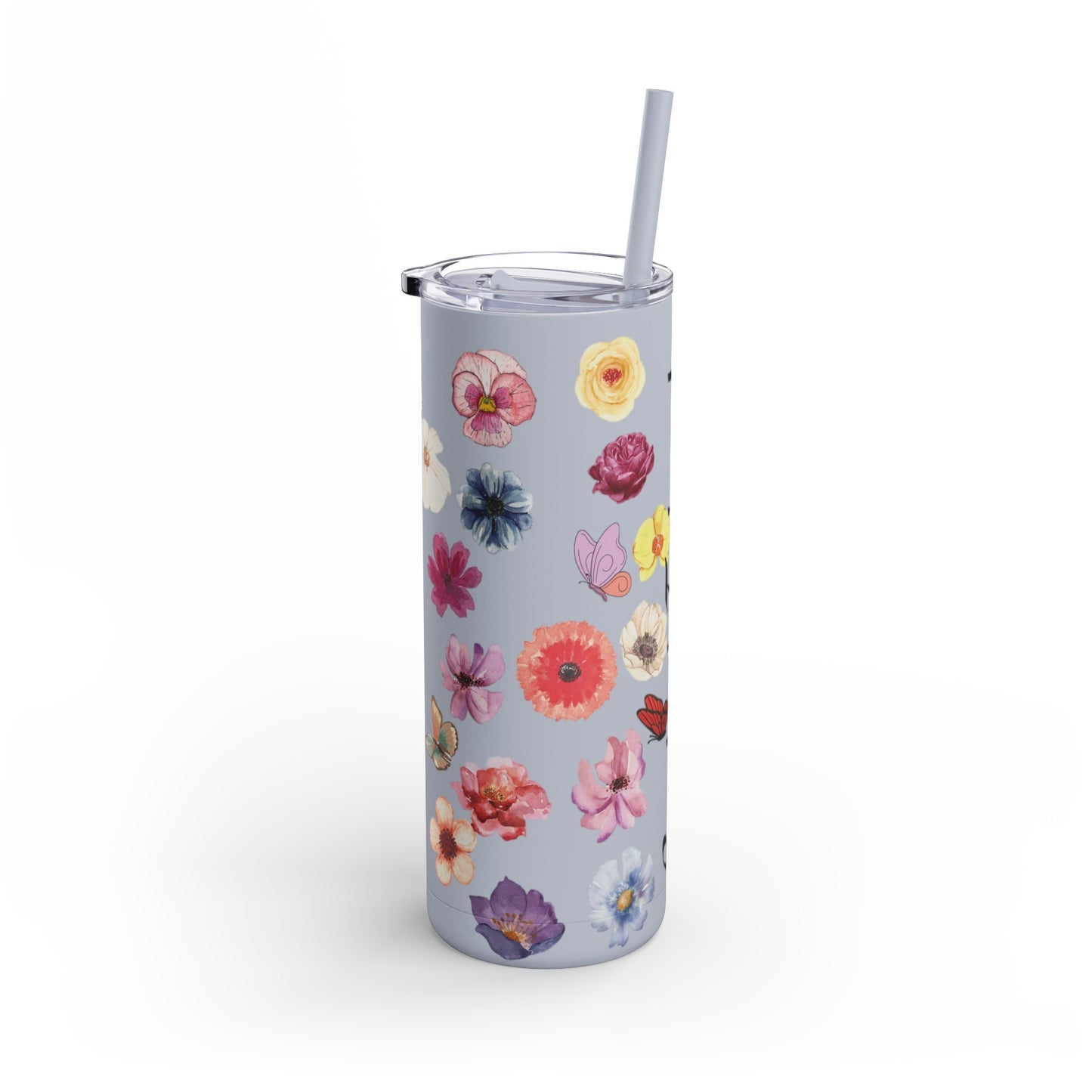 Flower Bestest Friend Skinny Tumbler, Skinny Glossy Tumbler, Special Gift Tumbler, Great Friend Tumbler, Wildflower 20oz Skinny Tumbler, Floral Skinny Tumbler, Aesthetic Skinny Tumbler, Minimalist Skinny Tumbler