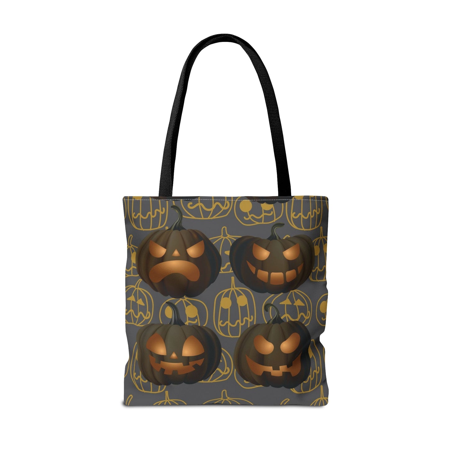 Pumpkin Tote Bag, Jack O Lantern Pumpkin Tote, Scary Pumpkin Bag, Halloween Pumpkin Canvas Gift Bag, Pumpkin Candy Tote, Spooky Pumpkin Bag