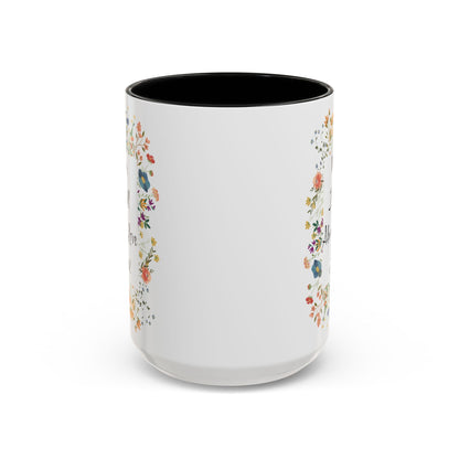 Mom Love Mug, Cottagecore Tea Accent Cup, Wildflower Accent Coffee Mug, Mom Love Accent Mug, Mother's Accent Coffee Mug, Message To Mom Mug.