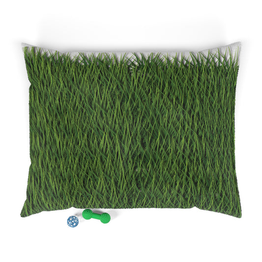 Grass Print Dog Bed 899, Pet Sleeping Pillow, Large Pillow Dog Bed, Pet Sleeping Bed, Pet Bed Pillow, Dog Bed Pillow, Dog Bed Cushion