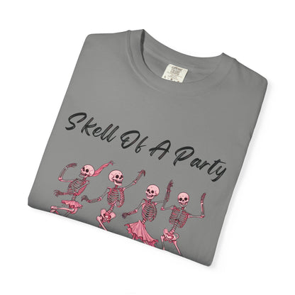 Skell Of A Party Tee Shirt, Playful Skeleton Shirt, Halloween Comfort Color Tee, Comfort Color Skeleton Shirt, Skeletons Dancing Shirt, Skeleton Party Tee Shirt, Halloween Party Tee Shirt,