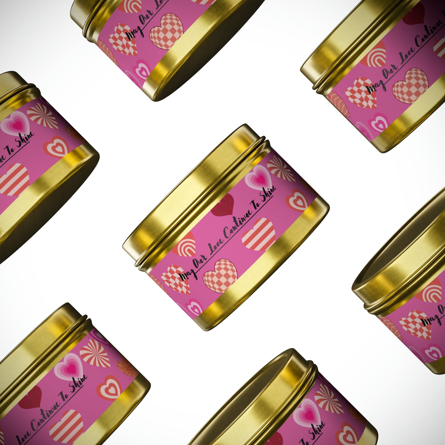 Love Themed Scented Tin Candles