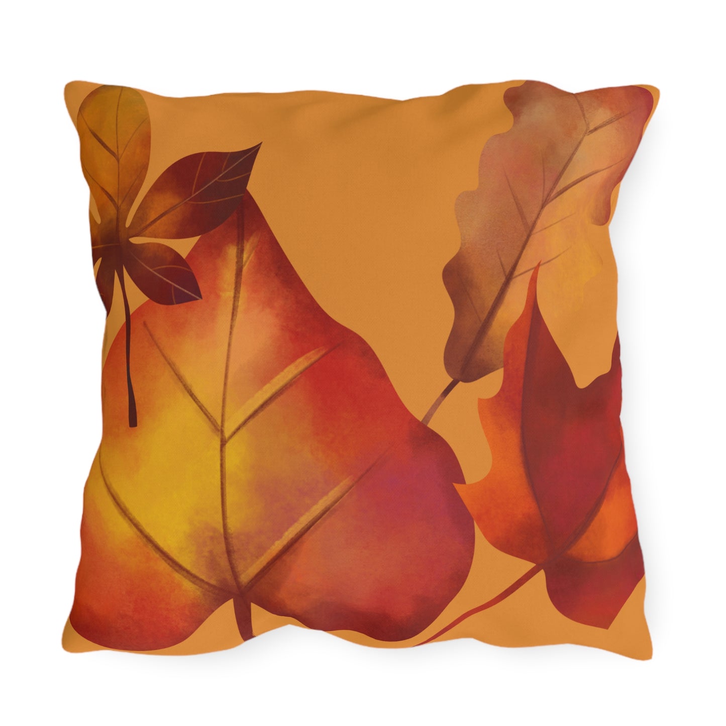 Autumn Leaves Throw Pillow, Fall Decorative Cushion, Thanksgiving Home Décor, Cozy Farmhouse Pillow, Seasonal Accent Cushion