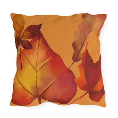 Autumn Leaves Throw Pillow, Fall Decorative Cushion, Thanksgiving Home Décor, Cozy Farmhouse Pillow, Seasonal Accent Cushion