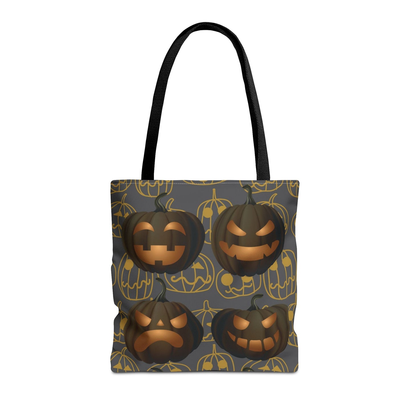 Pumpkin Tote Bag, Jack O Lantern Pumpkin Tote, Scary Pumpkin Bag, Halloween Pumpkin Canvas Gift Bag, Pumpkin Candy Tote, Spooky Pumpkin Bag