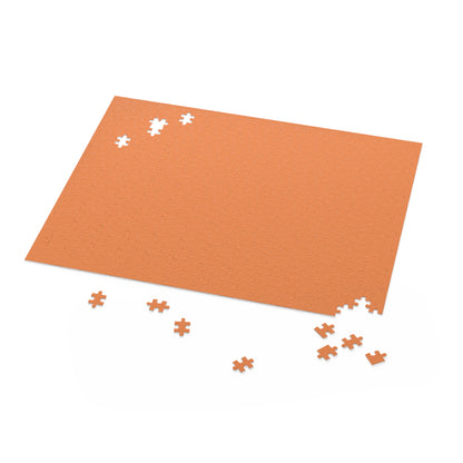 Solid Color Jigsaw Puzzle, Expert Puzzle Challenge, Single Color Jigsaw Puzzle, Minimalist Orange Puzzle, Tricky Adult Puzzle, Impossible Jigsaw Puzzle, Orange Brain Teaser, Challenge Puzzle