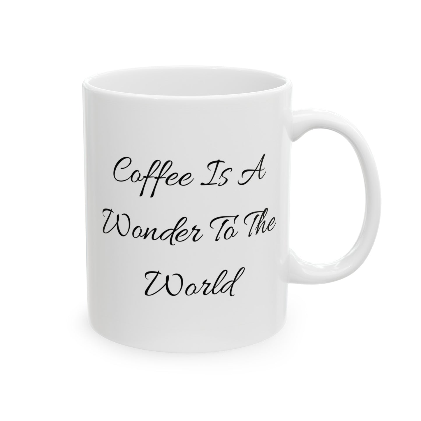 Wonder Coffee Mug, Quotable Mug, Clever Quote Mug, Emotional Coffee Mug, Minimalist Motivational Mug, Message Coffee Mug, Wisdom Mug.