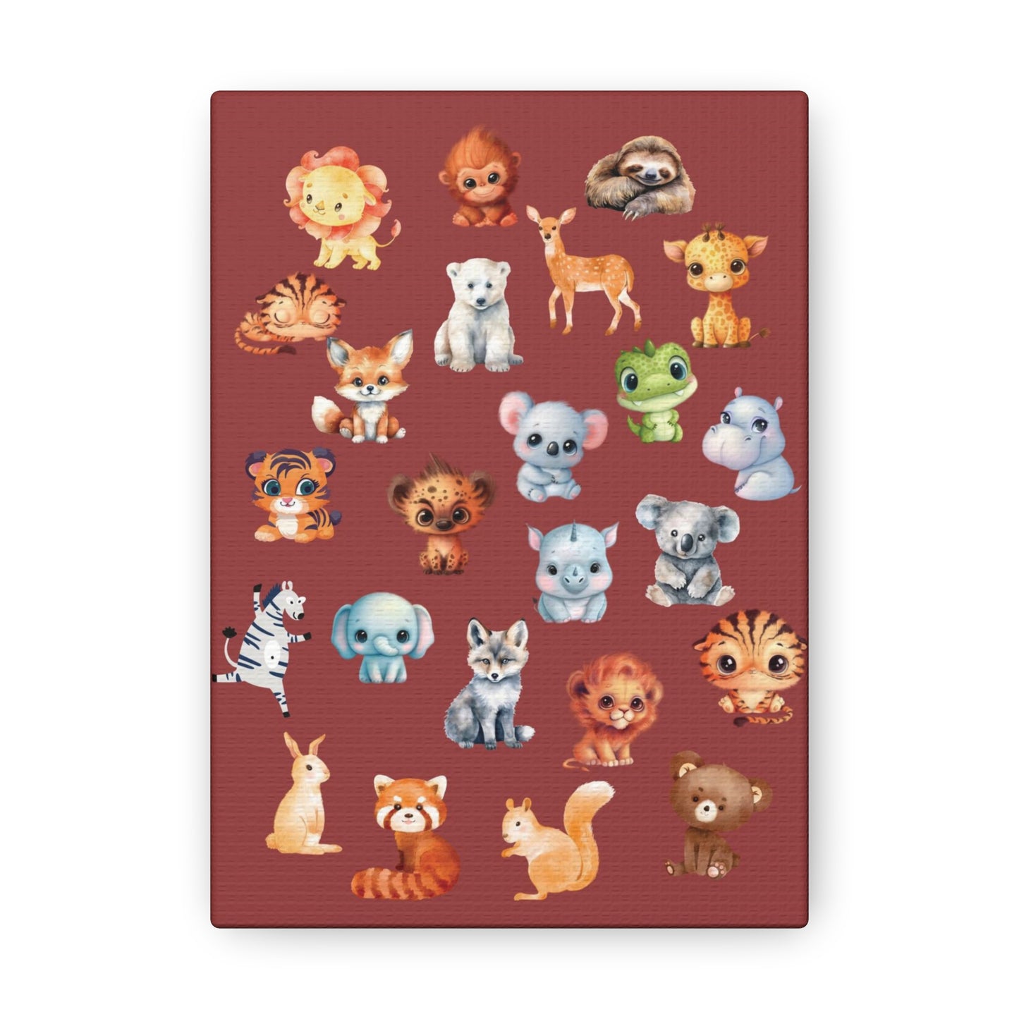 Assorted Baby Animal Wall Canvas