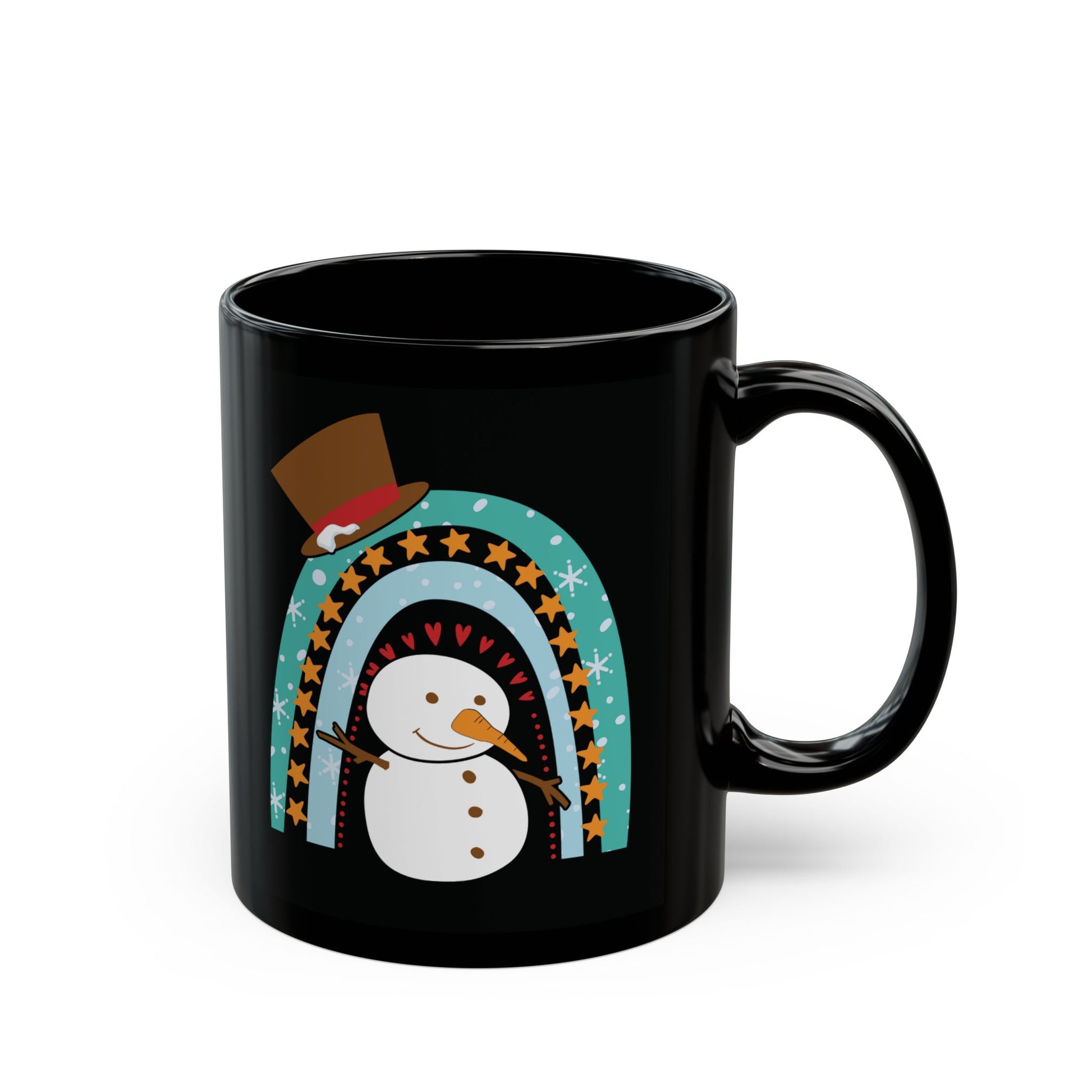 Rainbow Snowman Mug