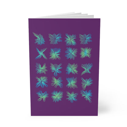 Everyday Writing Diary, Daily Journaling Book, Music Wave Designed Journal, Purple Writing Book,  Music Wave Journal. Music Styled Notebook.