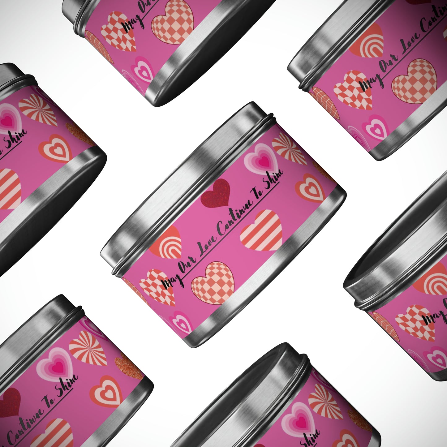 Love Themed Scented Tin Candles