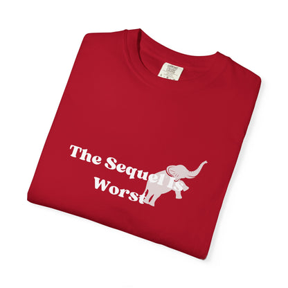 The Sequel Is Worst Tee Shirt, Funny Political Satire Tee, Anti Trump Graphic Shirt, Protest Statement Top, Political Humor Unisex Tee
