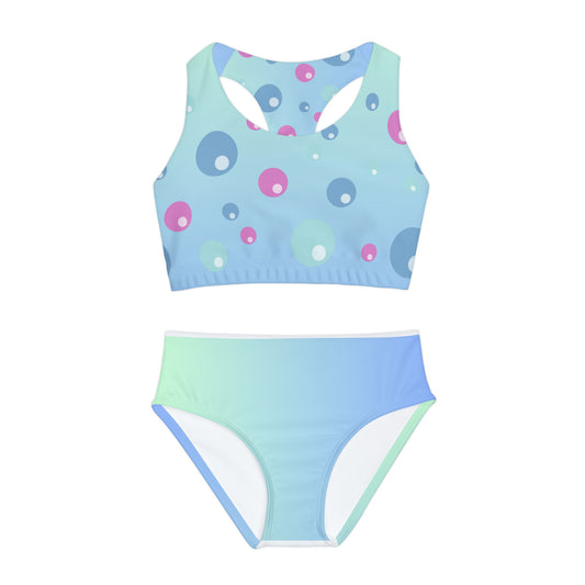 Girls Two Piece Swimsuit (AOP)