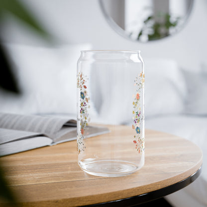 Mom Floral Sipper Glass, Wildflower Sipper Glass, Mother's Sipper Glass, Mother's Day Sipping Glass, Sipper Glass, Moms Sipper Glass, Wildflower Can Glass,