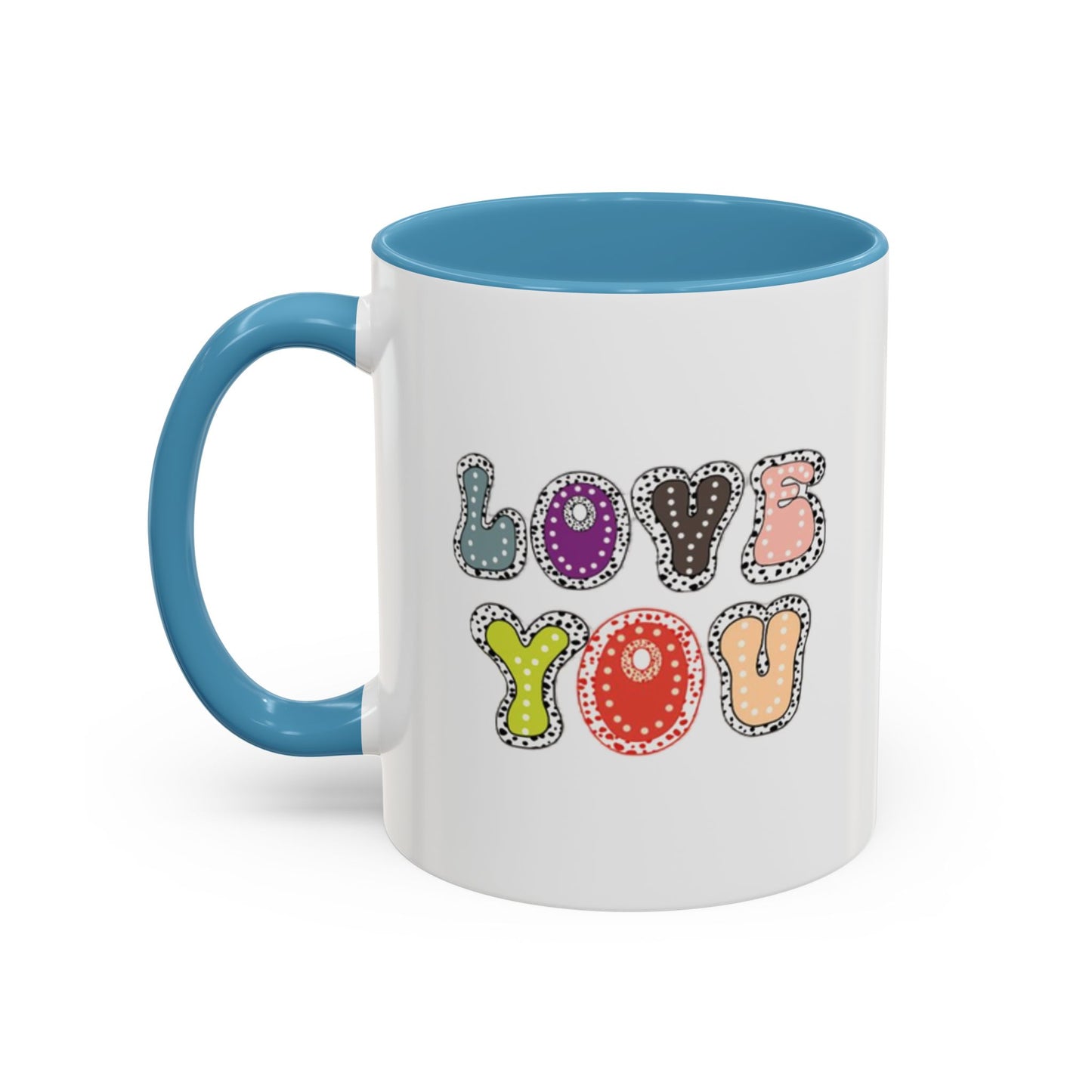 Love You Color Accent Mug