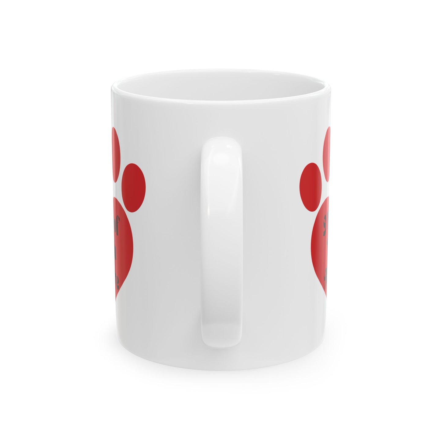 Dog Slogan Mug, I Woof You More Mug, Dog Word Mug, Heart Paw Print mug, heart Paw Print Mug, Paw Print Heart Mug, Dog Paw heart Mug, Dog Paw Ceramic Mug, Dog Paw Coffee Mug