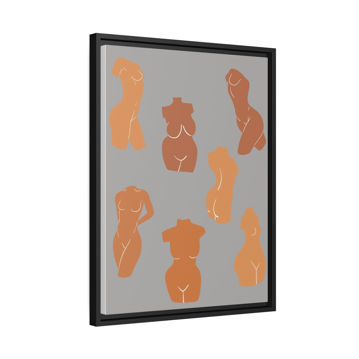 Female Body Abstract Picture, Female Body Form Wall Art