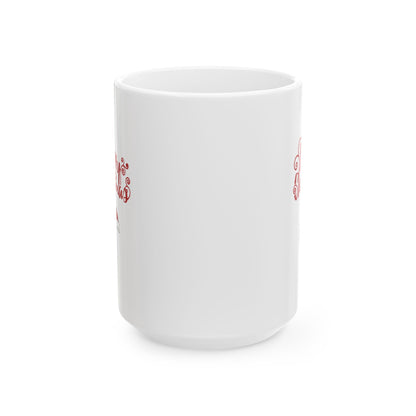 Merry Christmas Santa Hat Mug, Holiday Hat Coffee Mug, Xmas Santa Hat Mug, Santa Hat Coffee Mug, Holiday Santa Hat Mug, Red Hat Mug.