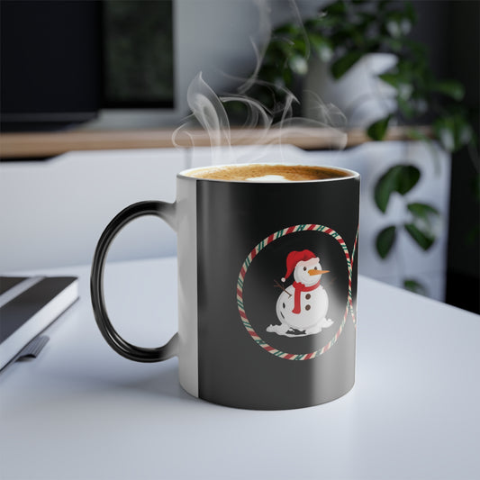 Color Morphing Christmas Mug, Heat Reactive Mug Xmas Morphing Mug Snowman Morphing Mug Color Changing Mug Morphing Xmas Mug Changing Xmas Mug Color Morphing Mug Morphing Ceramic Cup 5 left M