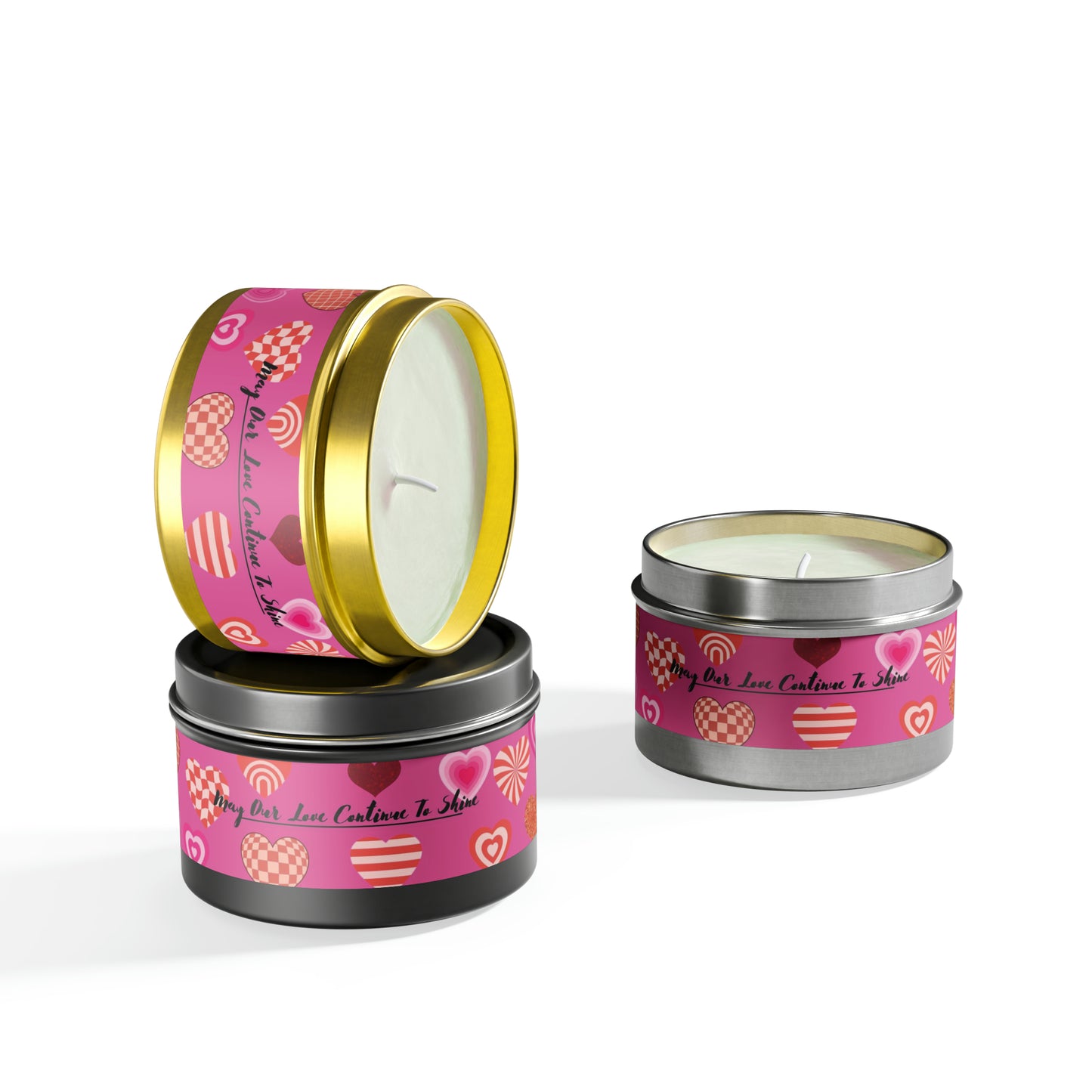 Love Themed Scented Tin Candles