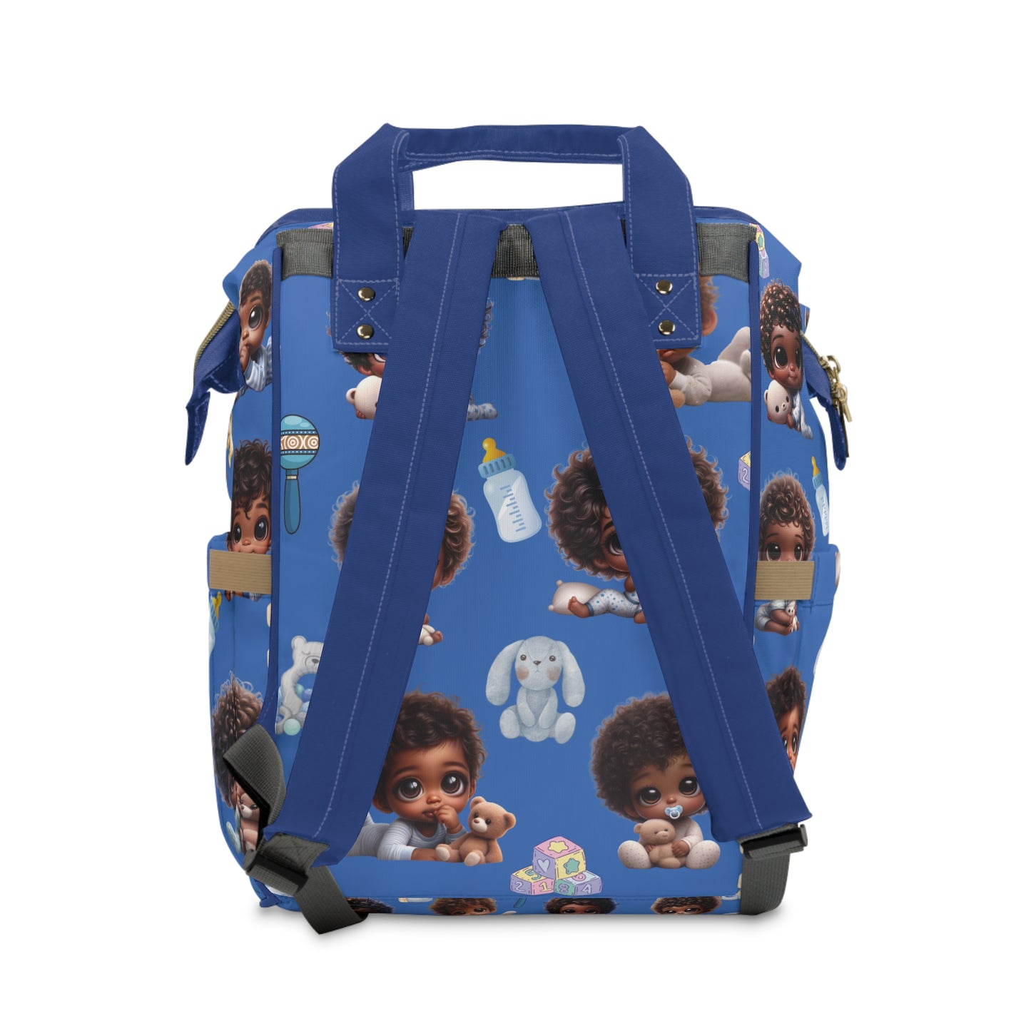 African Boy Diaper Backpack, African American Baby Boy Diaper Backpack, Afrocentric Baby Boy Diaper Bag, Multifunctional African Baby Boy Diaper Bag, Black Baby Boy Diaper Bag Backpack