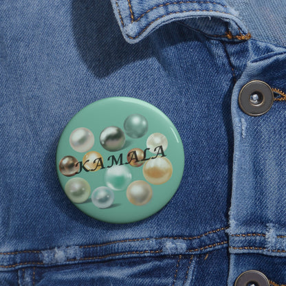 Kamala Pearl Button Pin