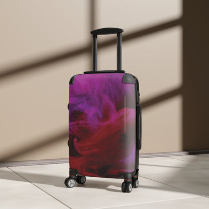 Swirling Magenta Smoke Suitcase