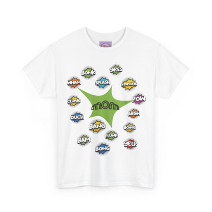 Comic Book Mom Tee, Super Mom Comic Tee, Mom Pop Art T Shirt, Action Bubble Shirt, Mom Comic Tee, Mother's Day Word Tee, Mom Word Tee.