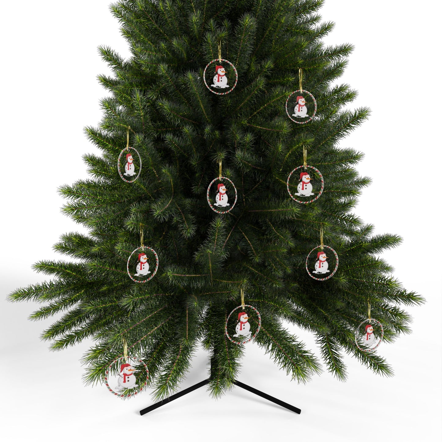 Jolly Festive Snowman Ornament, Jolly Snowman Ornament, Snowman Christmas Tree Ornament, Acrylic Snowman Decoration, Acrylic Snowman Ornament