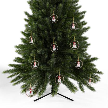 Jolly Festive Snowman Ornament, Jolly Snowman Ornament, Snowman Christmas Tree Ornament, Acrylic Snowman Decoration, Acrylic Snowman Ornament