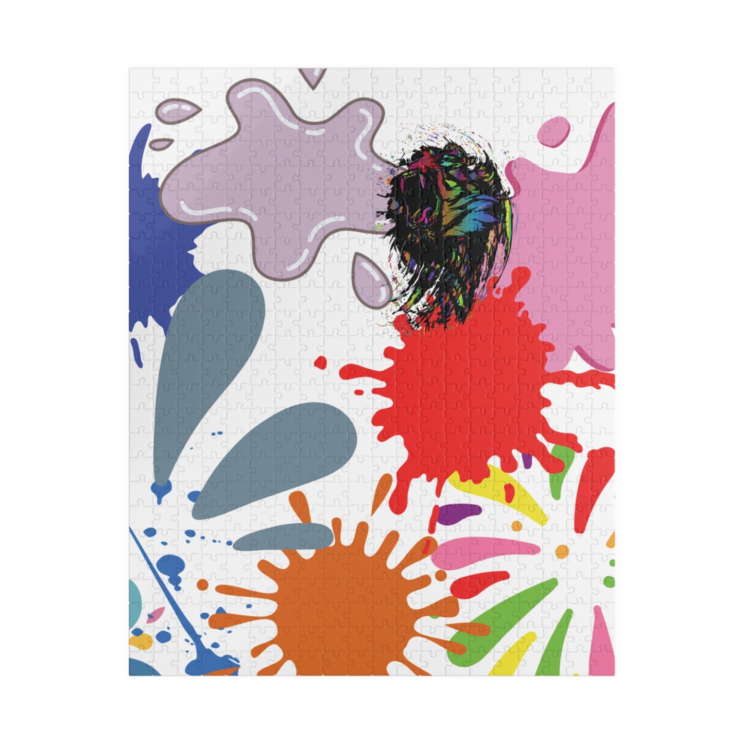 Splash Of Color Puzzle, Trauma Puzzle, Splatter Art Puzzle, Paint Splatter Puzzle, Confetti Puzzle, Abstract Jigsaw Puzzle,   Vibrant Puzzle