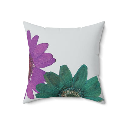 Sunflower Faux Suede Pillow, Suede Sunflower Throw Pillow, Suede Sunflower Pillow, Aesthetic Faux Suede Pillow, Square Faux Suede Flower Pillow, Faux Suede Flower Pillow, Floral Faux Suede Pillow