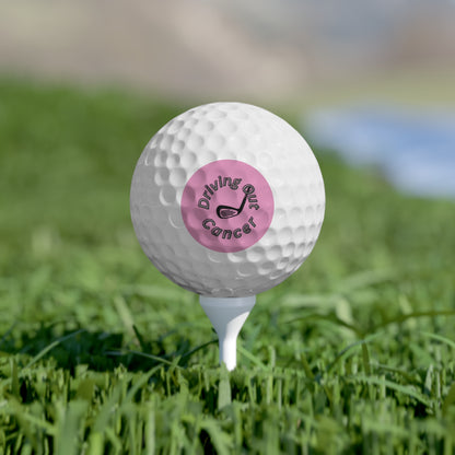 Driving Out Cancer Golf Balls, Cancer Survivor Golf Gift, Charity Golf Balls, Inspirational Golf Ball, Charity Golf Tournament Gift, Golf Wedding Favor