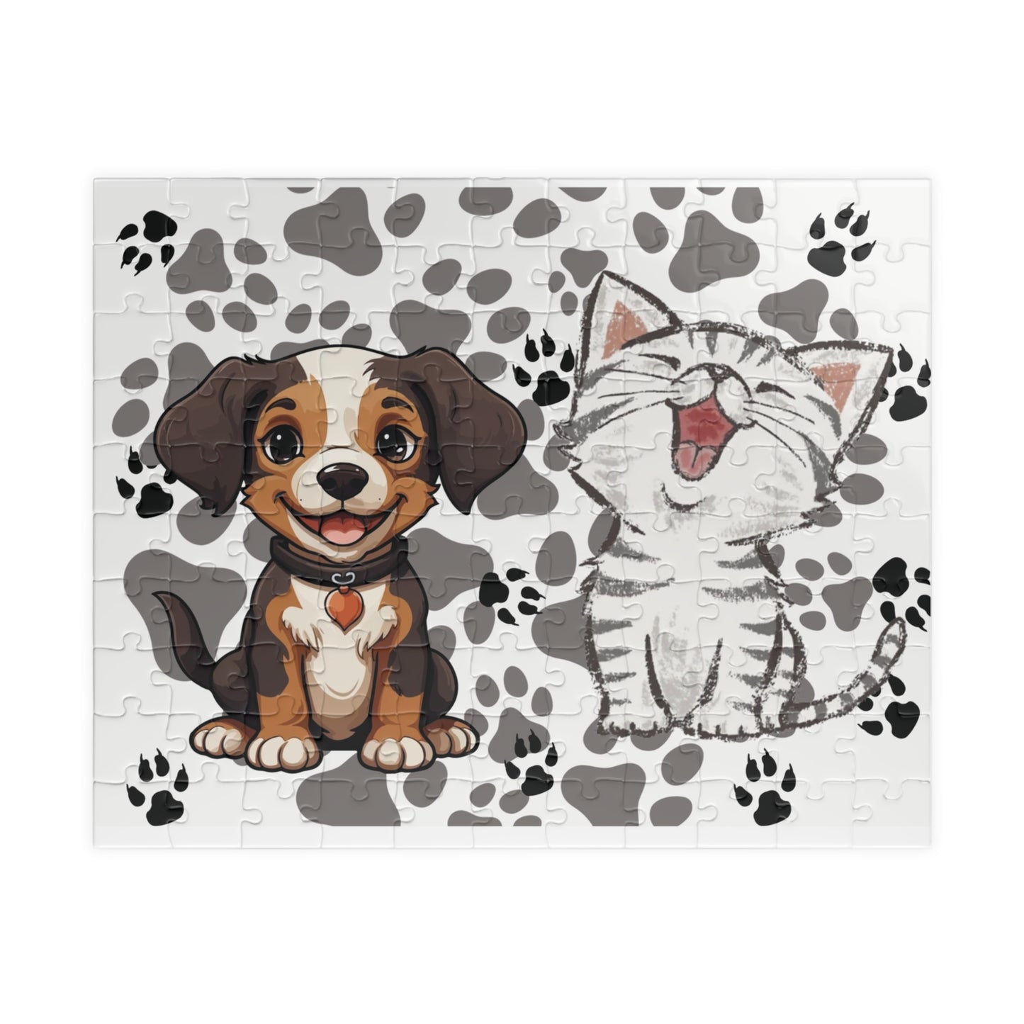 Kids Pet Jigsaw, Dog Cat Puzzle, Cool jigsaw, Puzzle for Teens, Fun Animal Jigsaw, Pet Jigsaw, Fun Brain Game, Challenging Puzzle