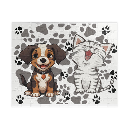 Kids Pet Jigsaw, Dog Cat Puzzle, Cool jigsaw, Puzzle for Teens, Fun Animal Jigsaw, Pet Jigsaw, Fun Brain Game, Challenging Puzzle