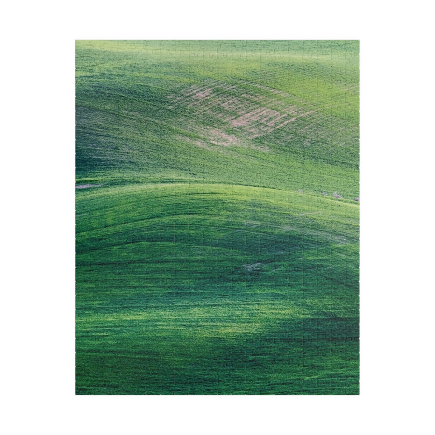 Jigsaw Puzzle (110, 252, 500, 1014-piece), Adult Puzzle, Family Puzzle, Puzzle, Sea Green Puzzle, Abstract Green Art Puzzle, Vibrant Green Puzzle, Green Minimalist Puzzle, Green Gradient Puzzle, Green Wave puzzle.