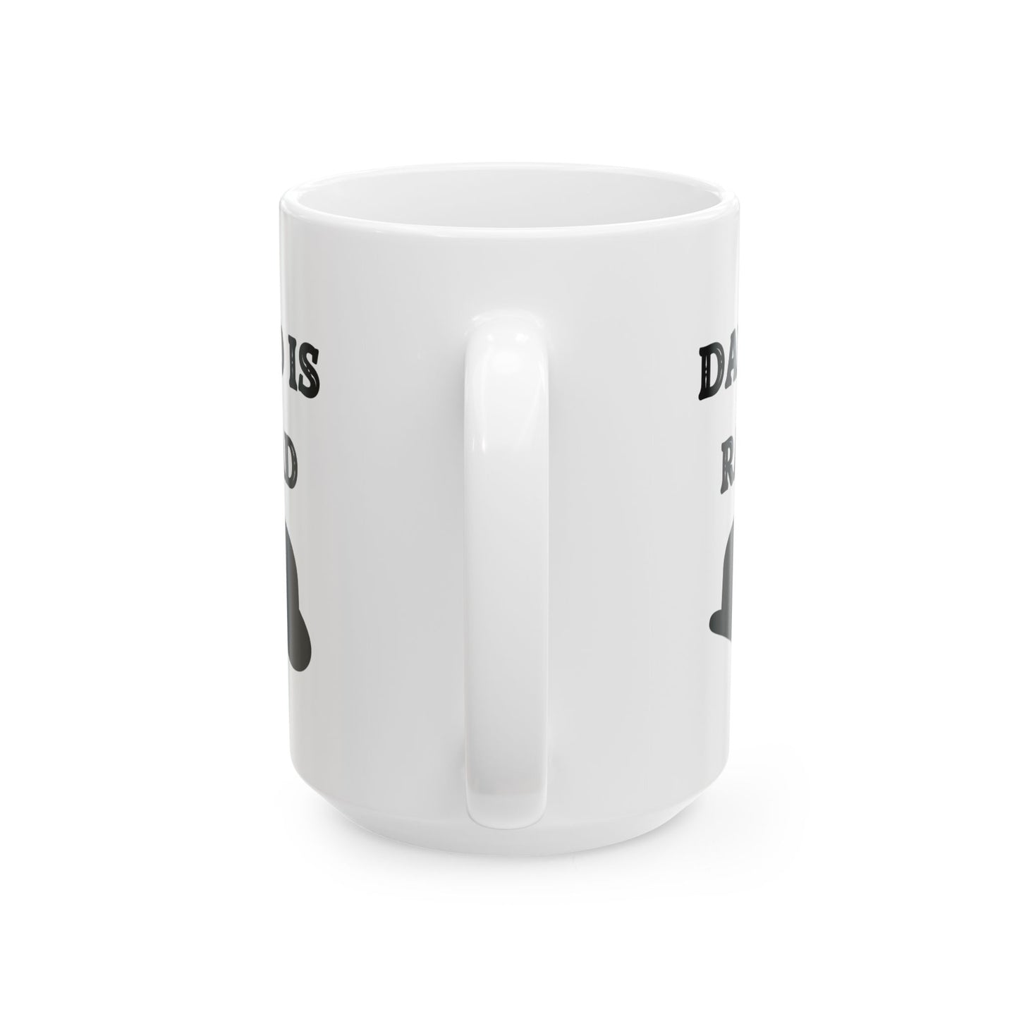 Fathers Dad Is Rad Coffee Mug, Best Dad Is Rad Mug, Best Dad Rad Mug, Hat Design On Dad Mug, Dad Coffee Mug With Hat. My Dad Is Rad Mug.