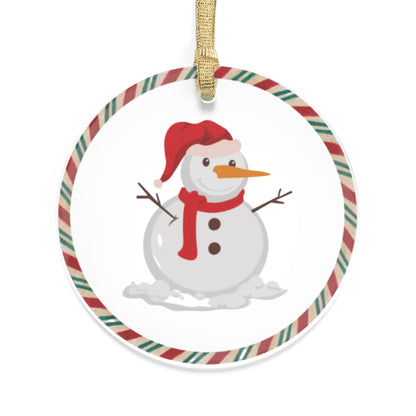 Jolly Festive Snowman Ornament, Jolly Snowman Ornament, Snowman Christmas Tree Ornament, Acrylic Snowman Decoration, Acrylic Snowman Ornament