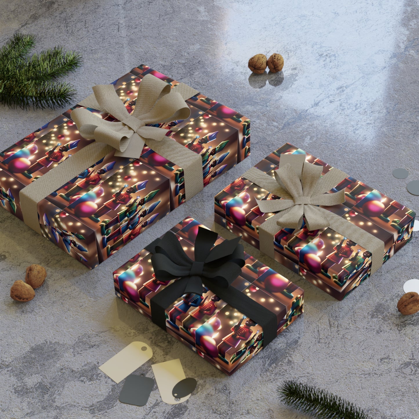 Toy Soldier Christmas Wrapping Paper – Nutcracker Style Gift Wrap for Holiday Presents