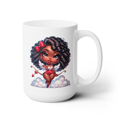 Double the taste of sweetness with this divine ceramic mug.  This Valentine Sweetheart Mug is the perfect companion to your everyday drinking activities. Whether it's coffee, tea, hot chocolate etc. everything will taste better in this lead free mug.