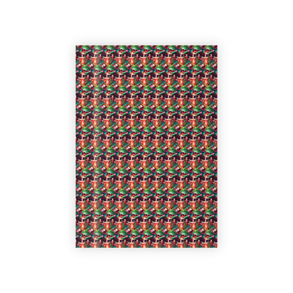 Sleigh Riding Santa Paper, Flying Santa Xmas Paper, Santa Sleigh Wrapping Paper, Jolly Santa Gift Wrap, Santa On Sleigh Gift Wrap, Santa Xmas Gift Wrap