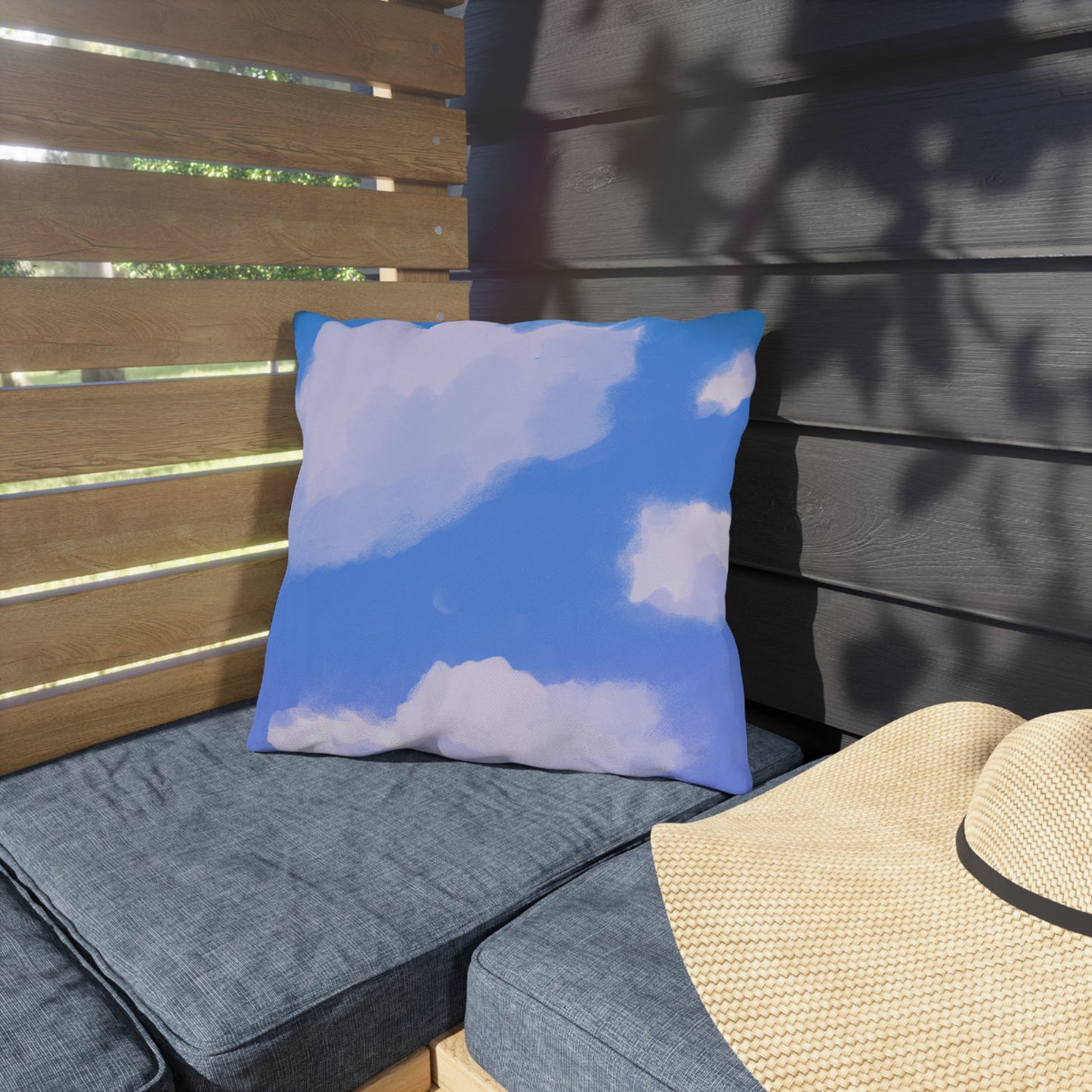 Blue Cloud Outdoor Pillow