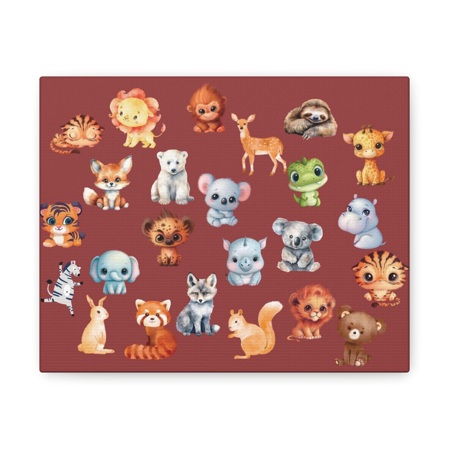 Assorted Baby Animal Wall Canvas